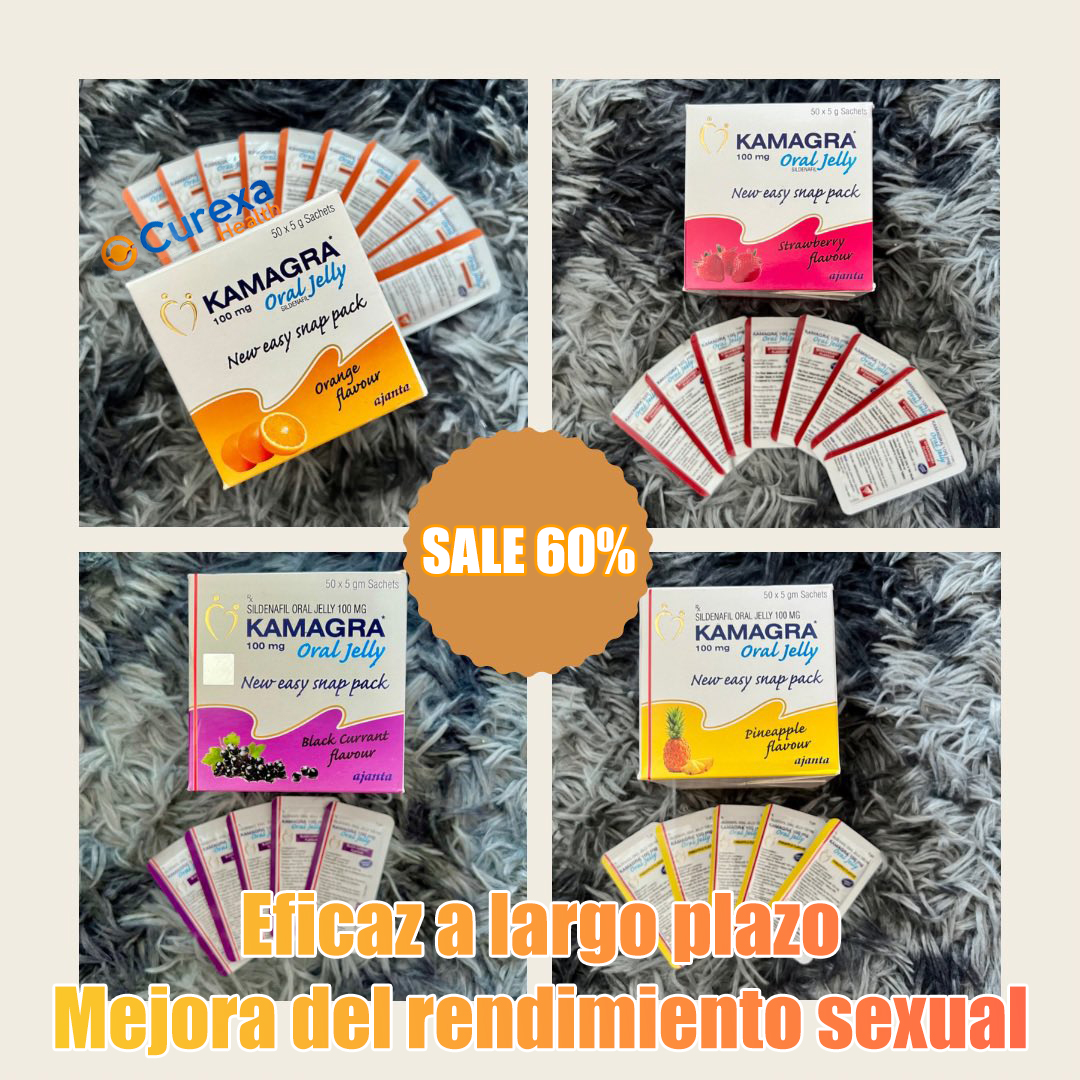 Kamagra Oral Gel 2 paquetes, total 100 mg x 100 sobres